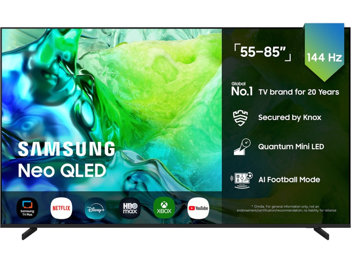 Samsung 85" QN82H Neo QLED 4K Mini LED Smart-TV (2026) Over 80 tommer TV