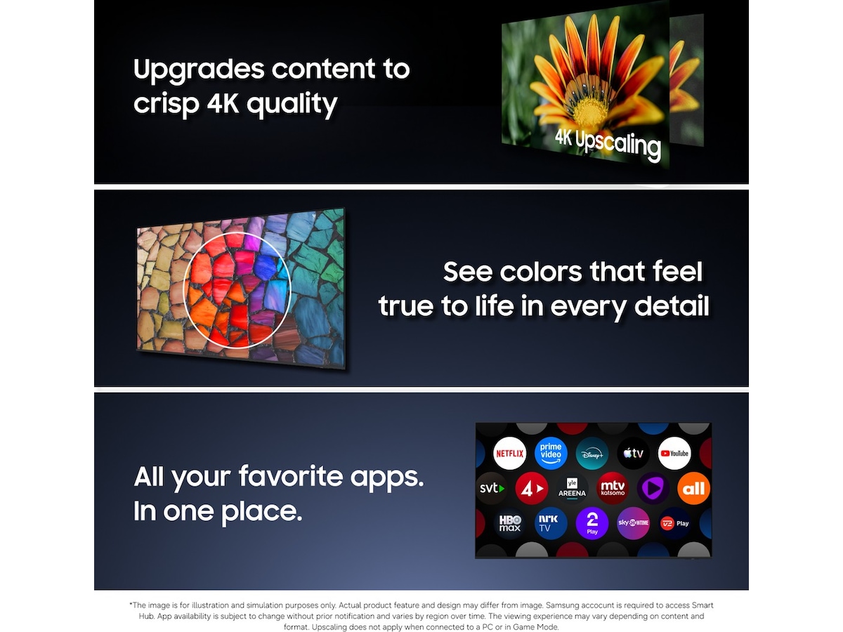 Samsung 50" M72H Mini LED 4K Smart-TV (2026) 50 - 59 tommer TV