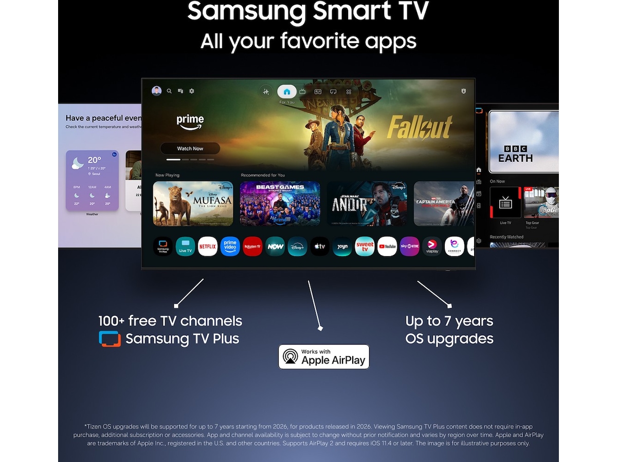 Samsung 50" M72H Mini LED 4K Smart-TV (2026) 50 - 59 tommer TV