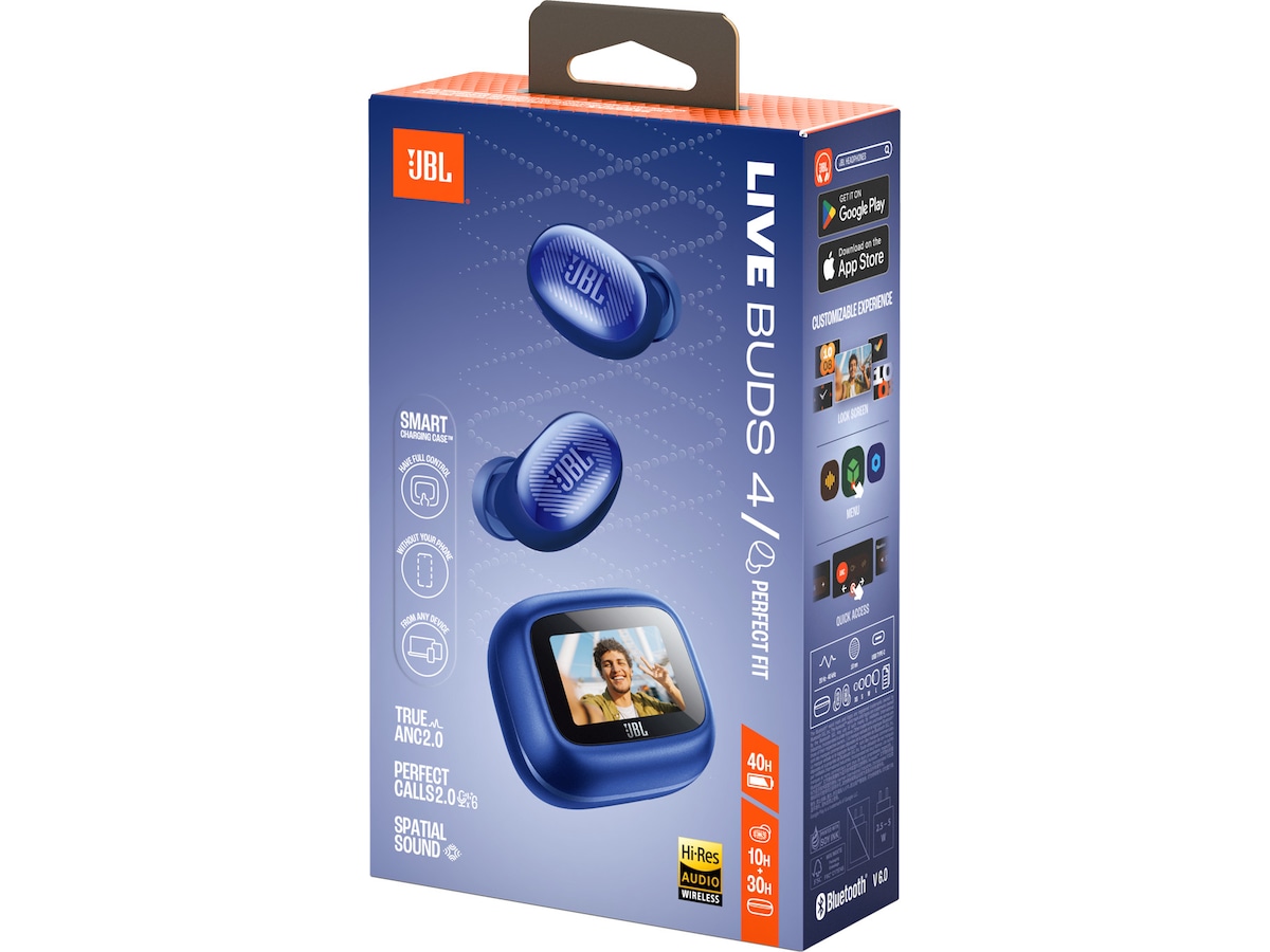 JBL LIVE BUDS 4 trådløse ørepropper med ANC (blå) Ørepropper