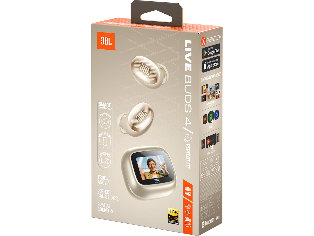 JBL LIVE BUDS 4 trådløse ørepropper med ANC (champagne) Ørepropper