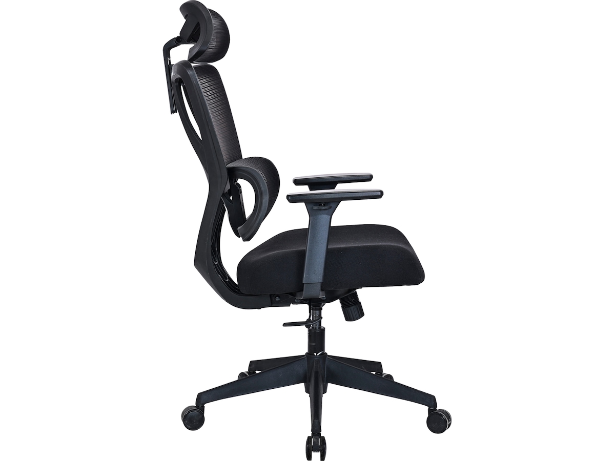 Novo ergonomisk kontorstol med mesh og stoff (sort) Gamingstoler