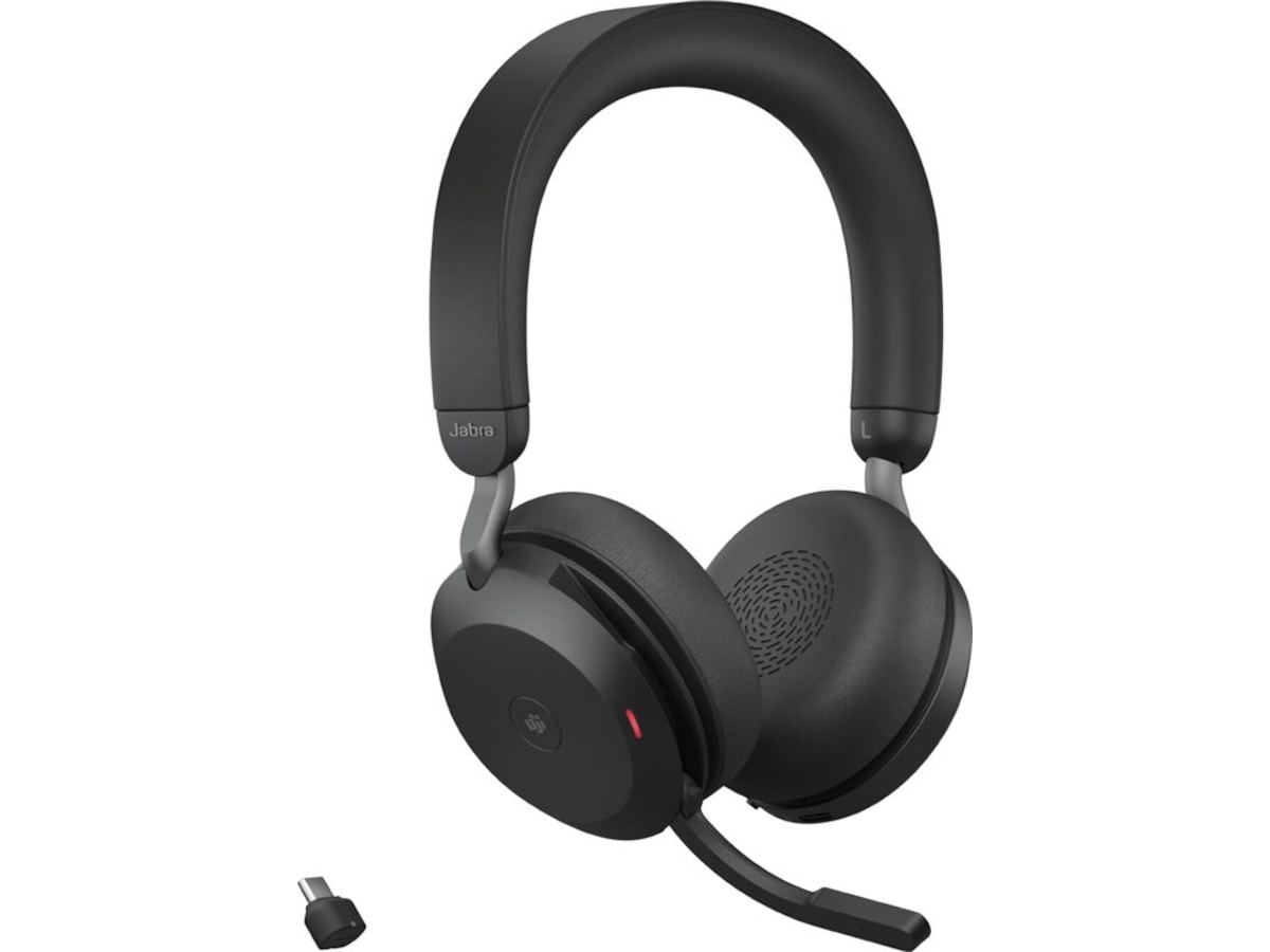 Jabra Evolve2 75, Link380c MS Stereo Stand sort Headset