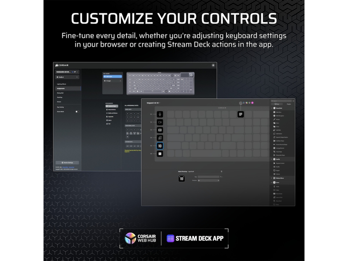 CORSAIR VANGUARD AIR 99 WIRELESS Tastatur Gamingtastatur
