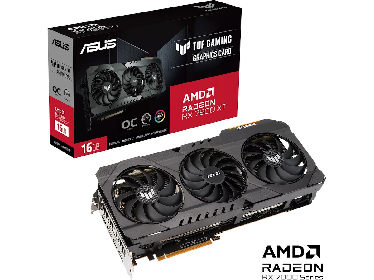 ASUS TUF Gaming Radeon RX 7800 XT OG OC -B-Grade Demo skjermkort