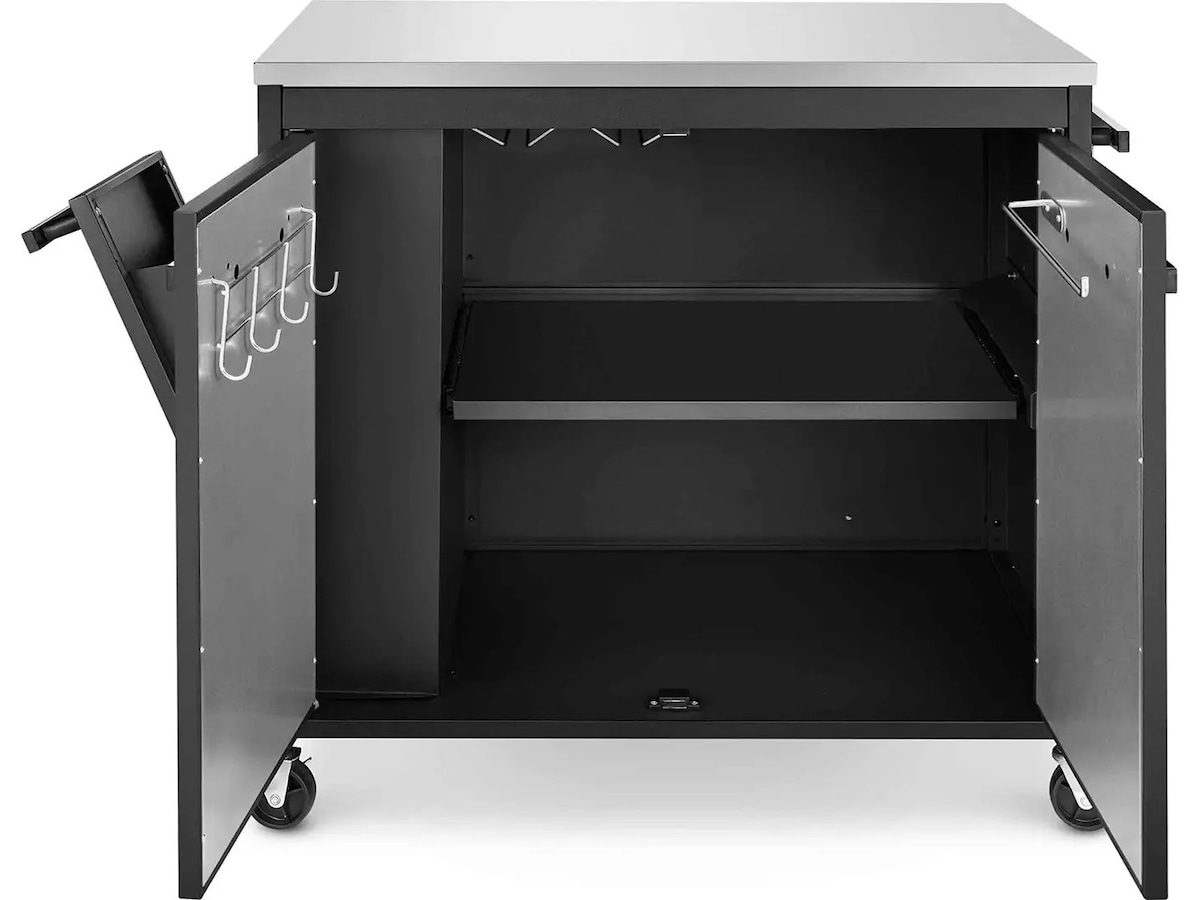 Austin and Barbeque Trolley Table With Doors Vogner til utendørsgriller