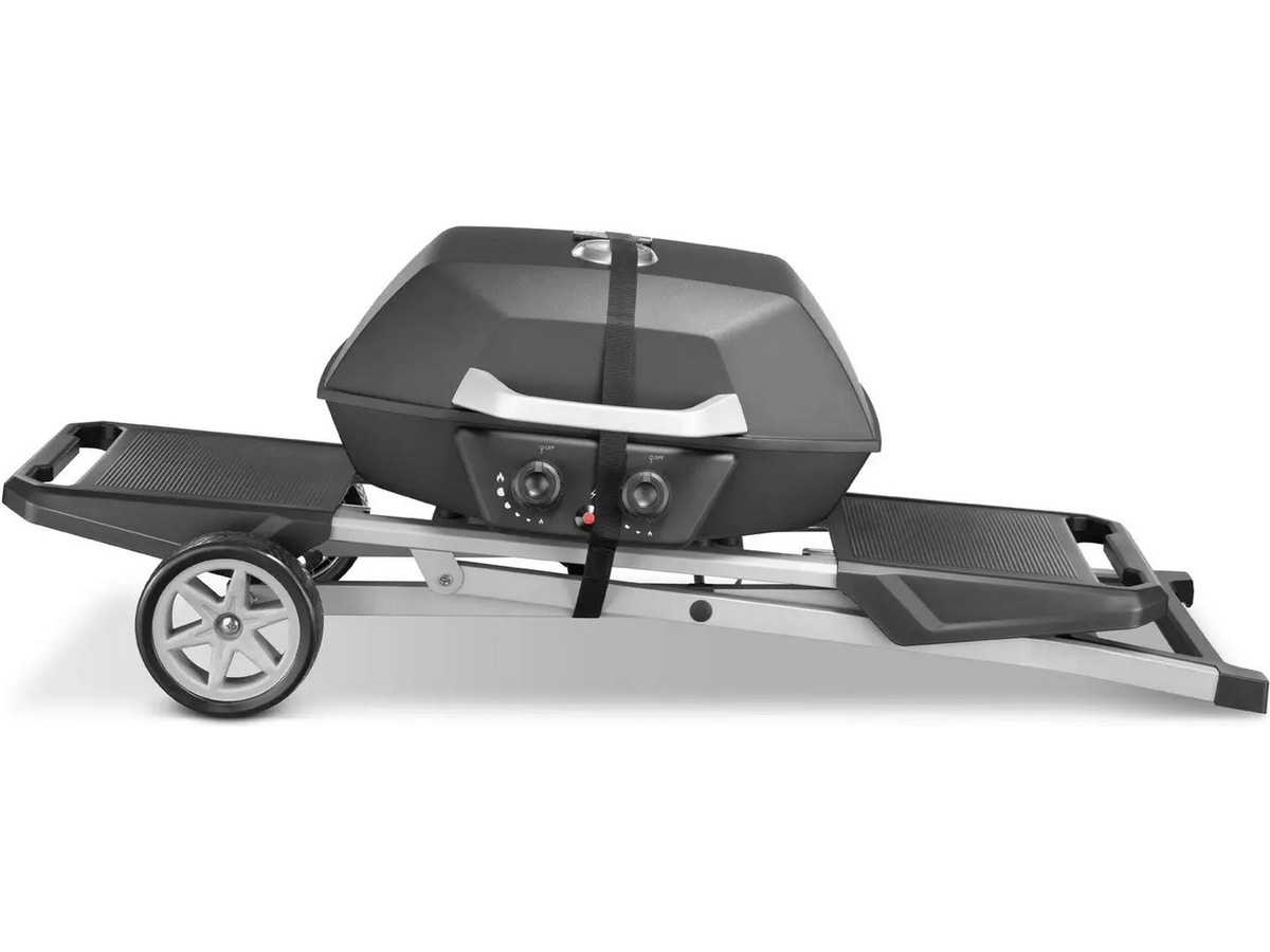 Bærbar gassgrill med dobbelbrenner 4,5 kW Grill
