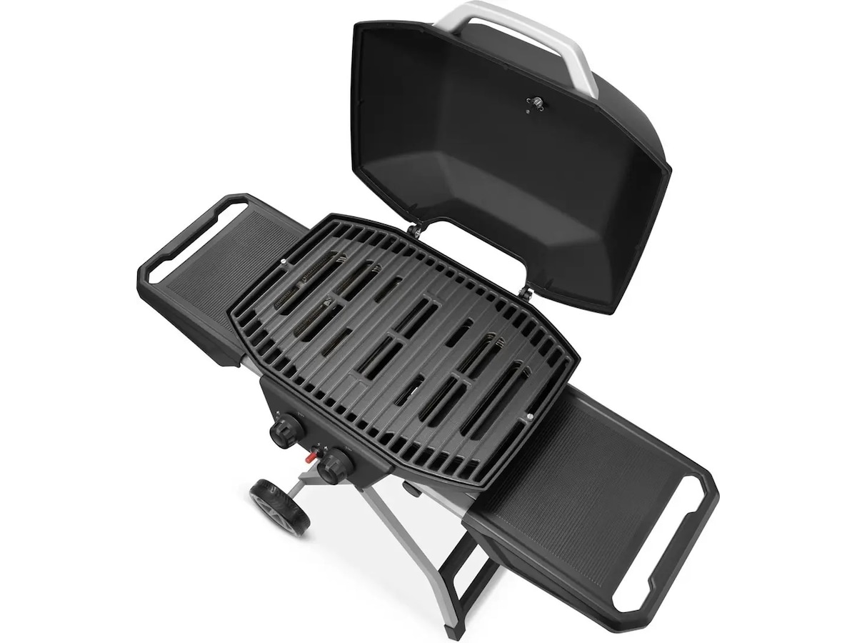 Bærbar gassgrill med dobbelbrenner 4,5 kW Grill