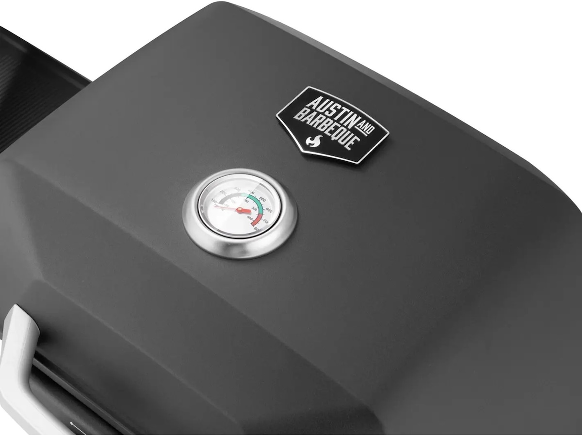 Bærbar gassgrill med dobbelbrenner 4,5 kW Grill