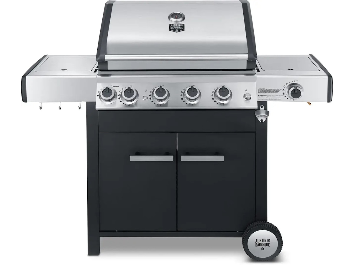 Austin and Barbeque Gassgrill med flere brennere og funksjoner Grill
