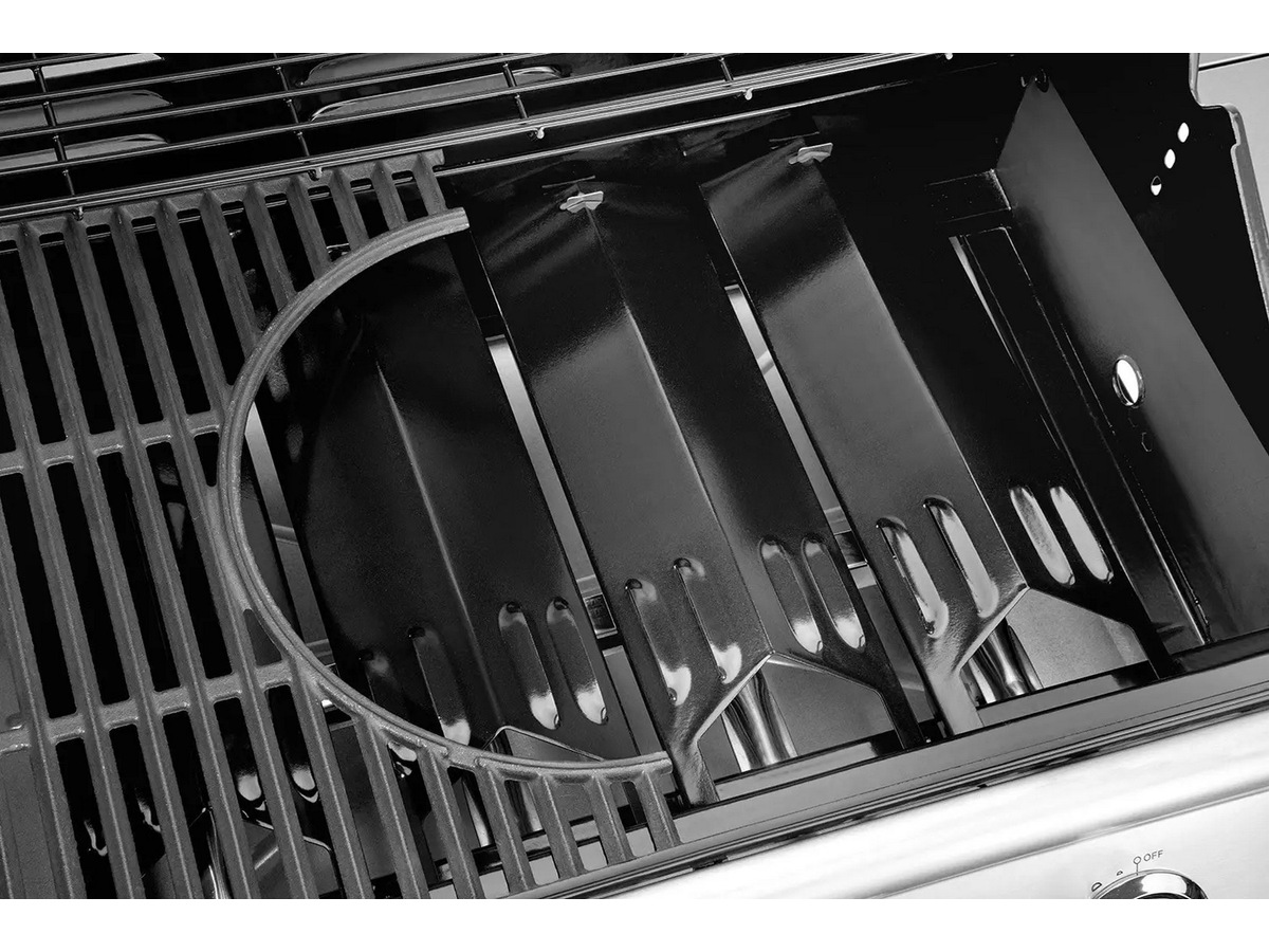 Austin and Barbeque Klassisk gassgrill med seks brennere og sidebord Grill
