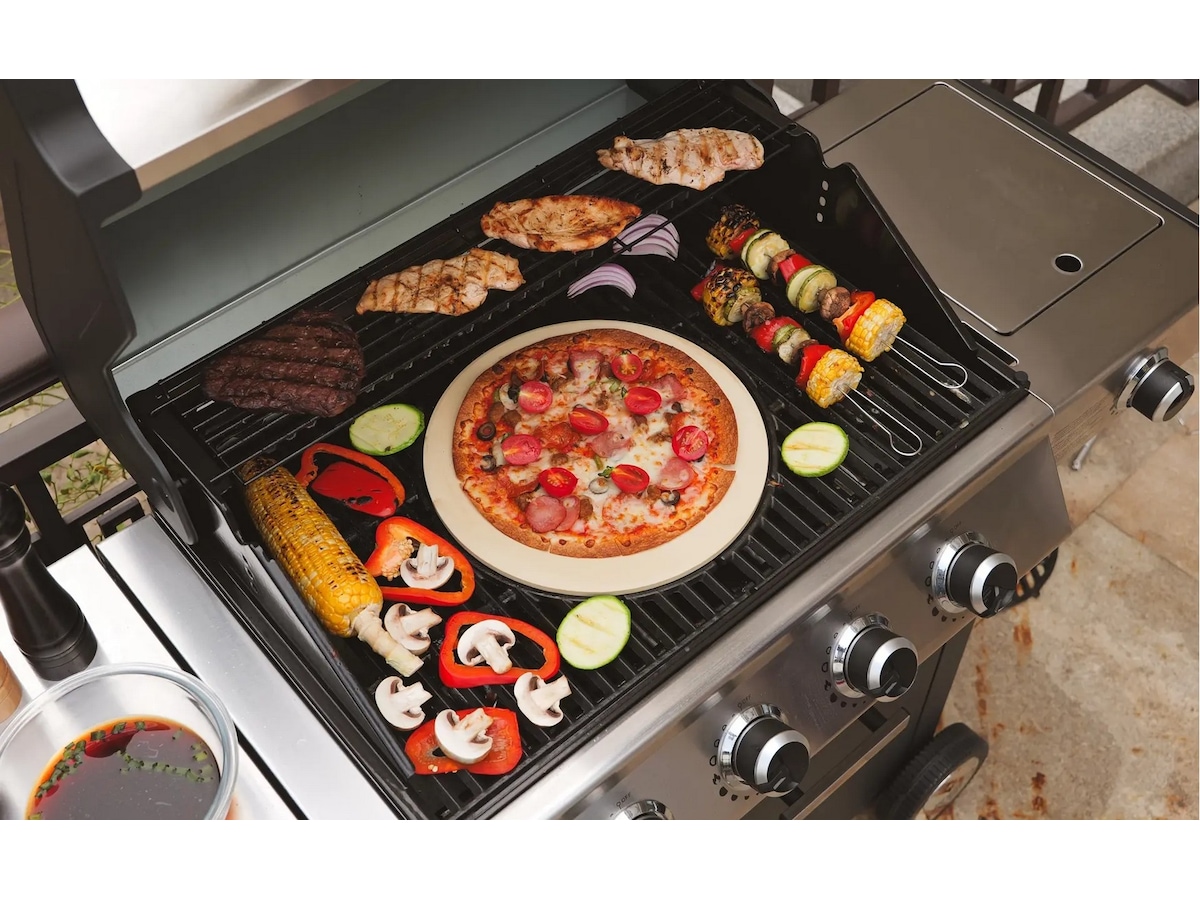 Austin and Barbeque Klassisk gassgrill med seks brennere og sidebord Grill