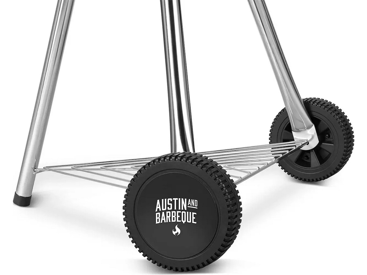 Austin and Barbeque Stor kullgrill med termometer i rustfritt stål Grill