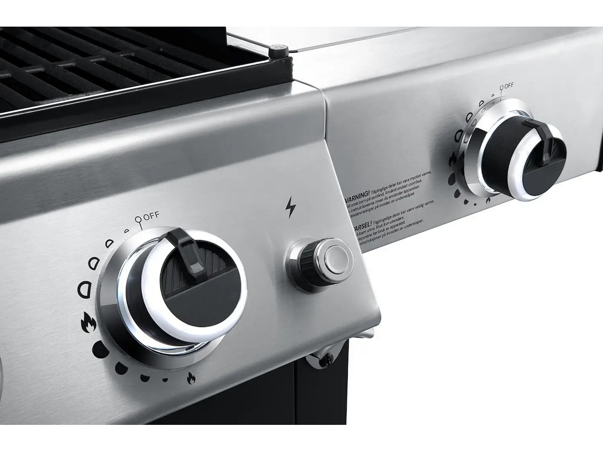 Austin and Barbeque Gassgrill med 6 + 2 brennere og funksjoner Grill