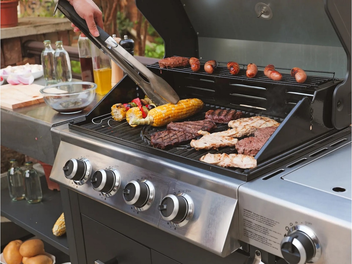 Austin and Barbeque Gassgrill med 6 + 2 brennere og funksjoner Grill