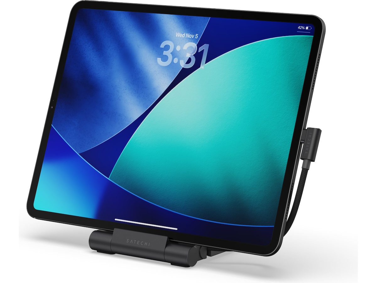 Satechi OnTheGo™ Foldable Stand Hub (space sort) Dockingstasjon & USB-HUB