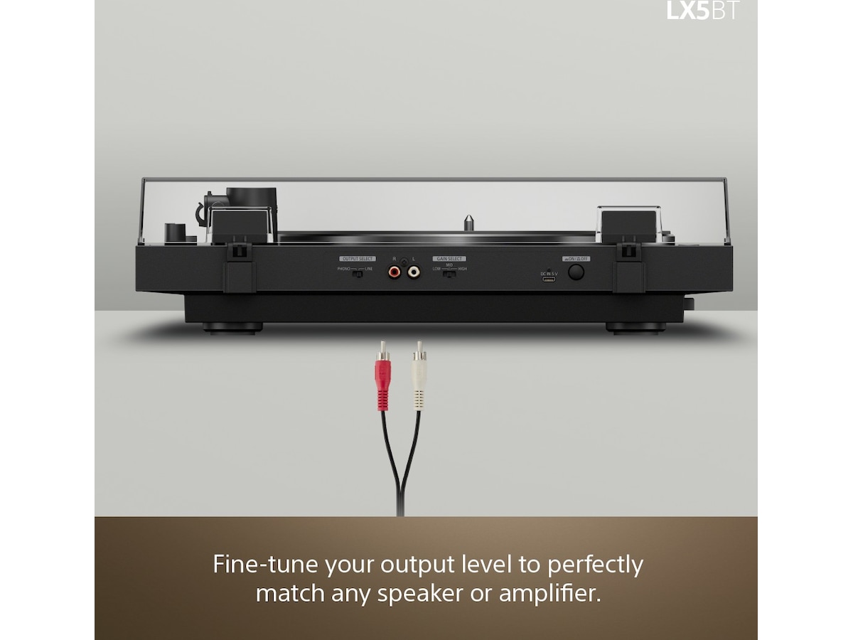 Sony PS-LX5BT trådløs Bluetooth platespiller med automatisk avspilling Platespiller