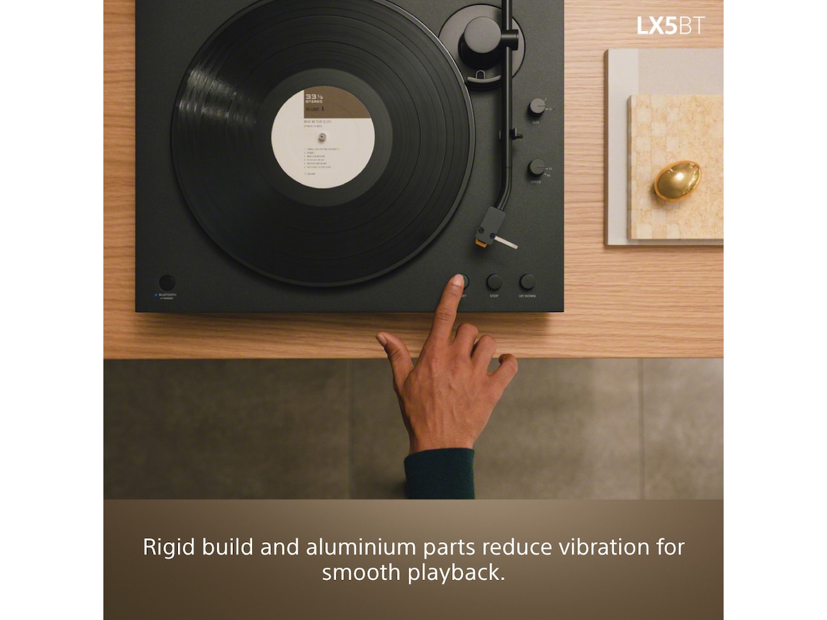Sony PS-LX5BT trådløs Bluetooth platespiller med automatisk avspilling Platespiller