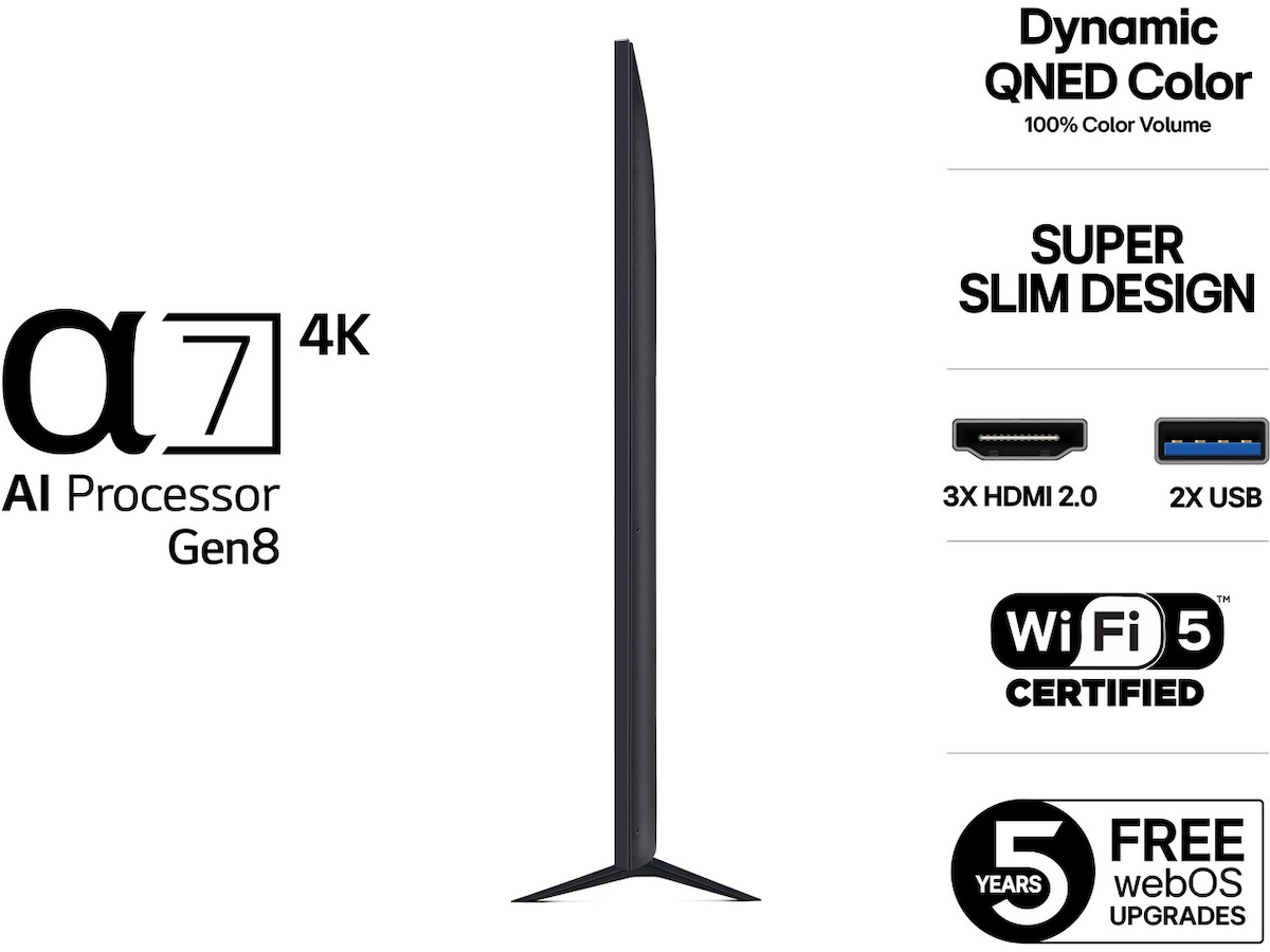 LG 86'' QNED7E AI 4K Smart TV 86QNED7EA6B (2025) Over 80 tommer TV