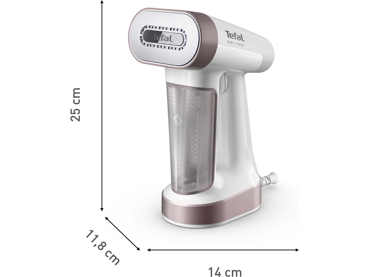 Tefal Pure Force 2in1 Hvit & Rosa DT8720E0 1800 W Steamer