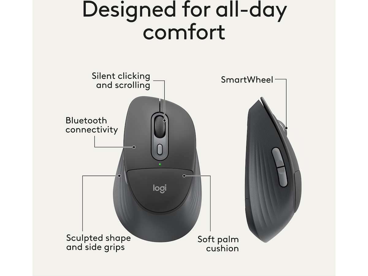 Logitech Signature Comfort M850 L trådløs mus Mus