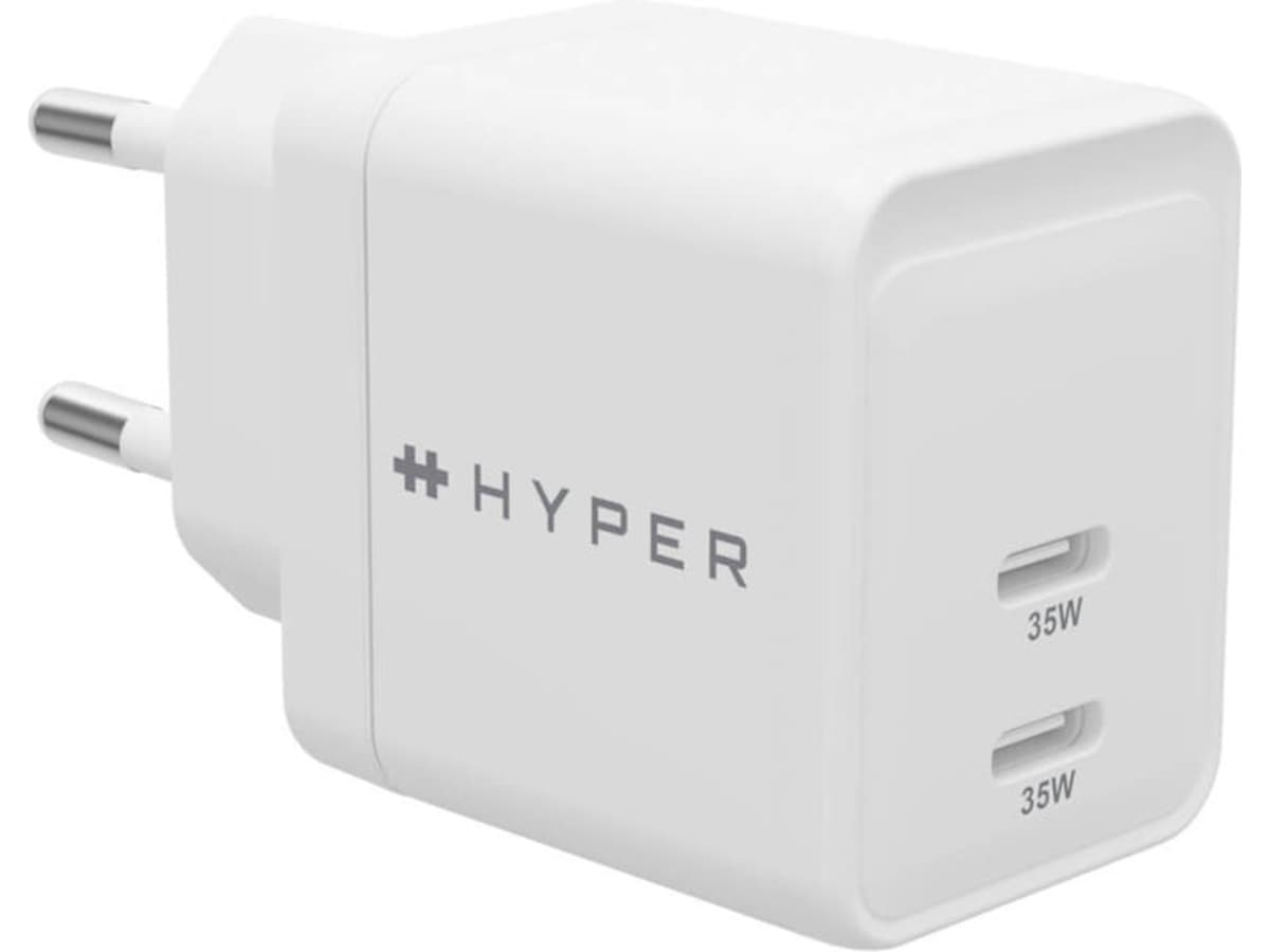 HyperJuice 35W USB-C GaN-lader (hvit) Mobilladere