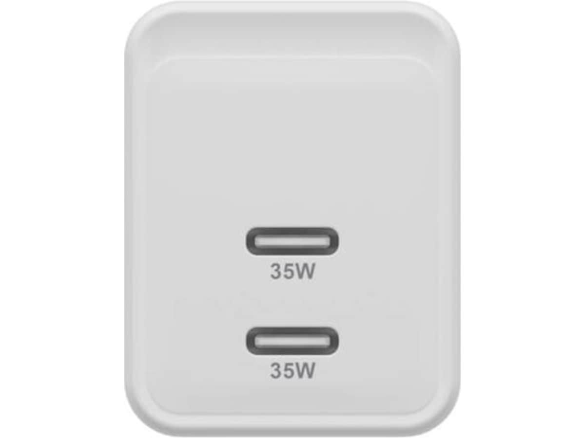 HyperJuice 35W USB-C GaN-lader (hvit) Mobilladere