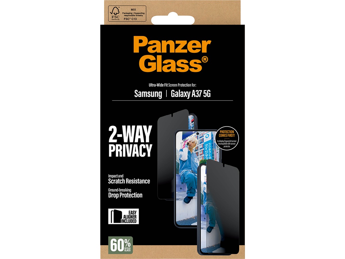 PanzerGlass Galaxy A37 5G Privacy Skjermbeskytter Skjermbeskyttelse
