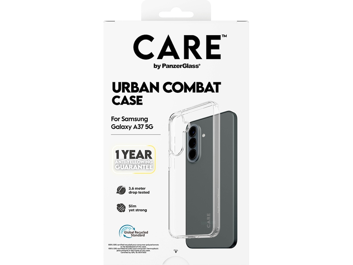 PanzerGlass CARE Galaxy A37 Urban Combat deksel (gjennomsiktig) Deksel til mobiltelefon