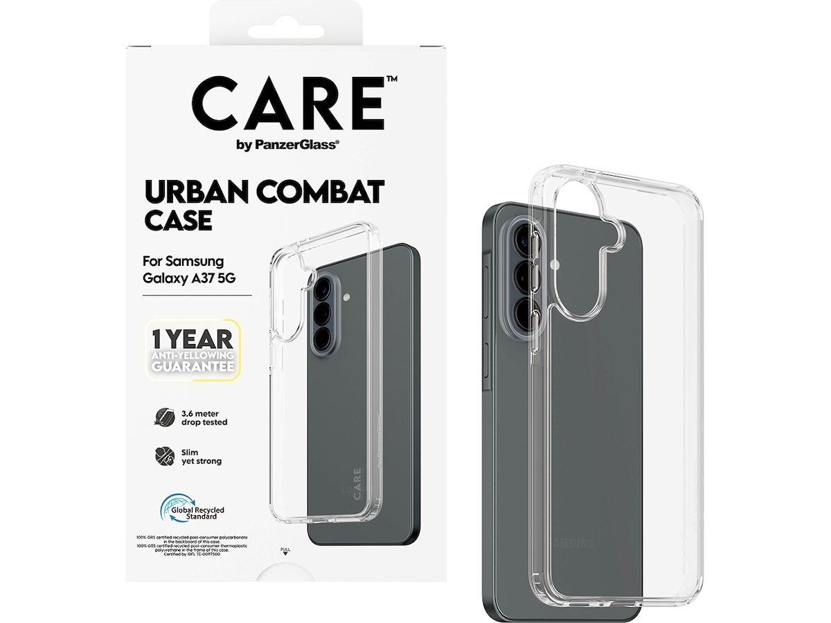 PanzerGlass CARE Galaxy A37 Urban Combat deksel (gjennomsiktig) Deksel til mobiltelefon