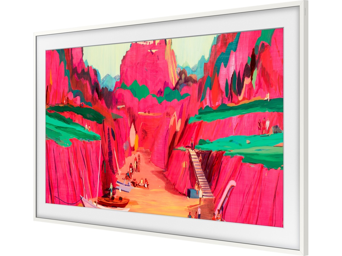 Samsung 75" ramme til The Frame og The Frame Pro (2021-2025, Hvit) -B-Grade Demo TV/projektor