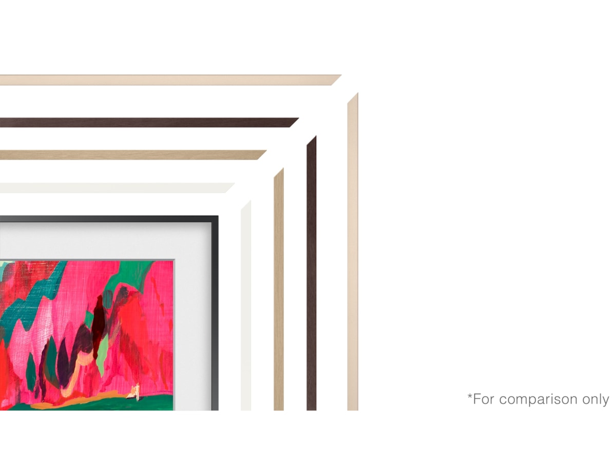 Samsung 75" ramme til The Frame og The Frame Pro (2021-2025, Hvit) -B-Grade Demo TV/projektor