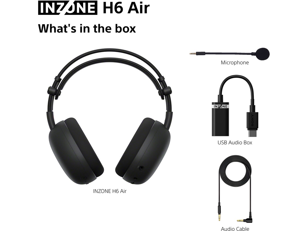 Sony INZONE H6 Air gaming headset med åpen bakside Gaming headset