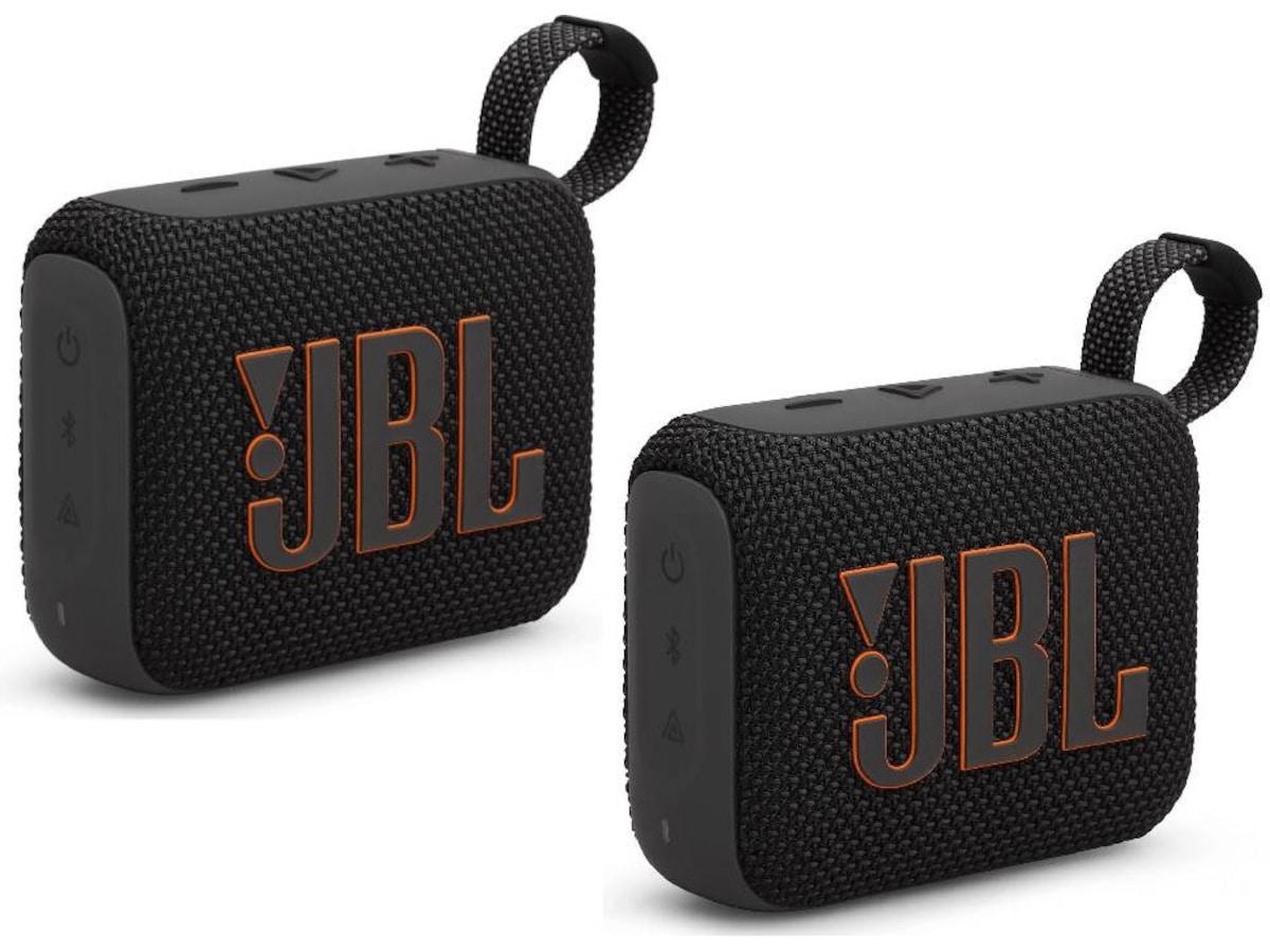 JBL GO 4 trådløs bluetooth-høyttaler (sort) 2-pack Trådløs / Bluetooth-høyttaler