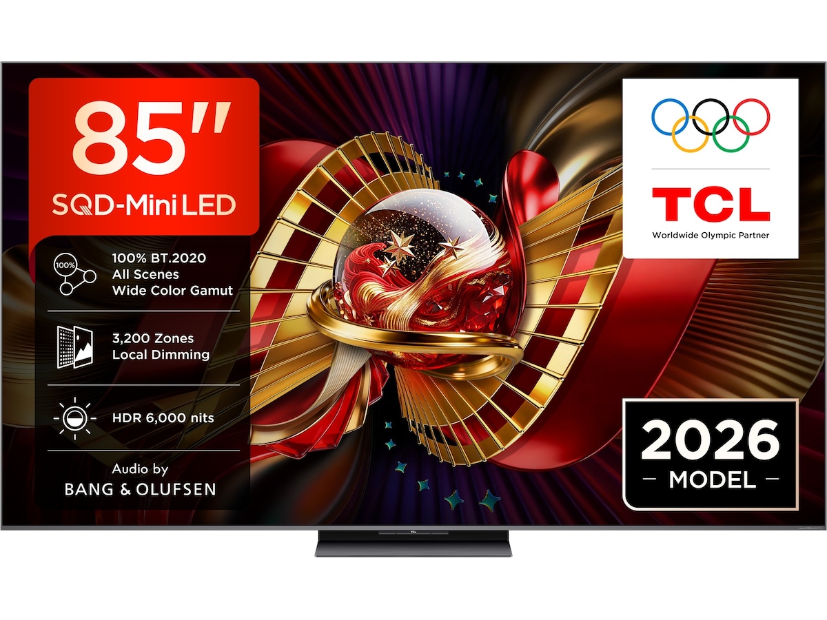 TCL C8L 85” SQD-Mini LED Smart-TV (2026) Over 80 tommer TV