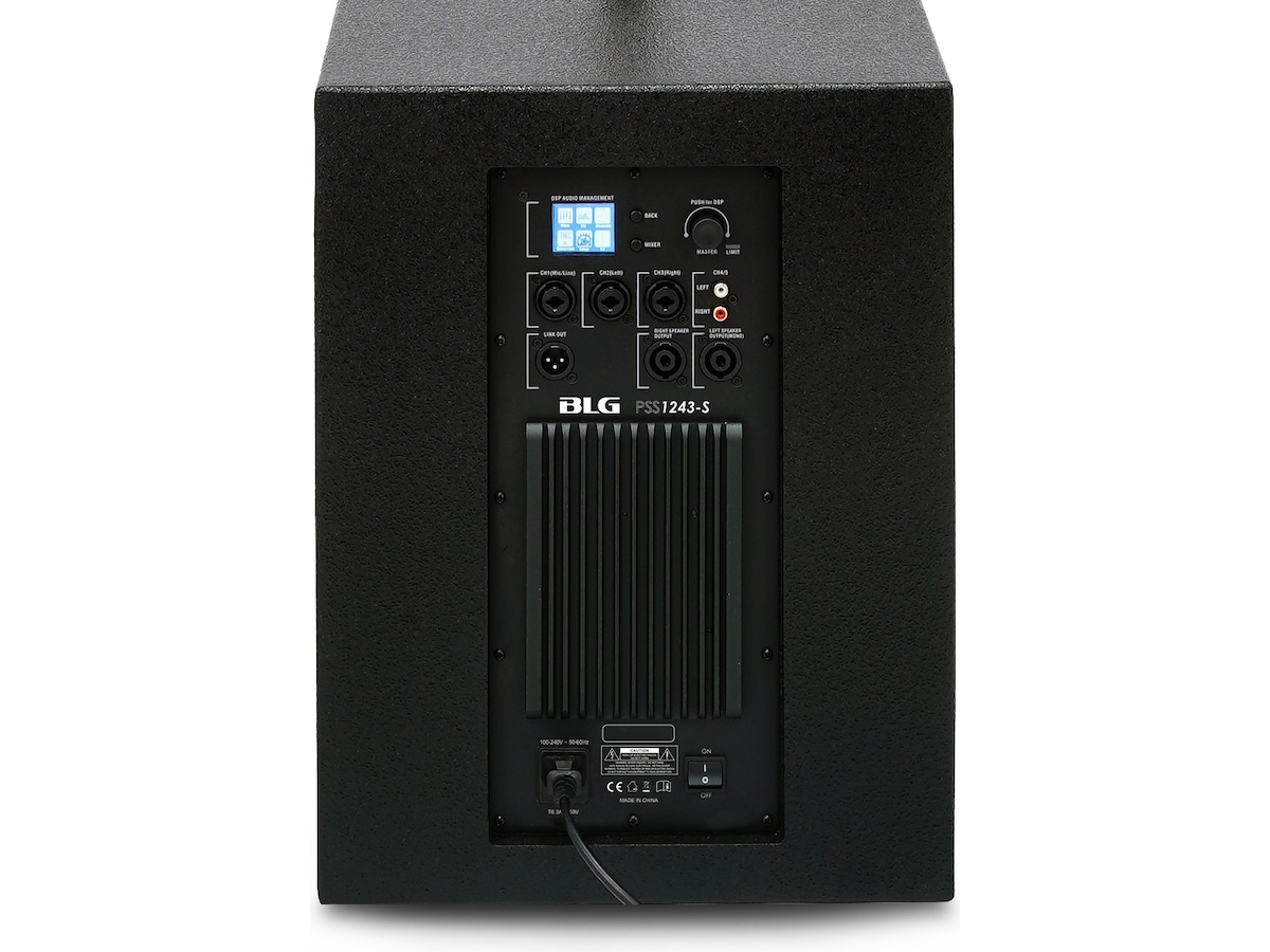 BLG 2-veis aktivt PA-system, 12" sub, Bluetooth 5.3 Høyttalere