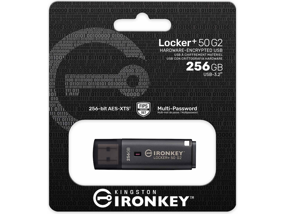 Kingston IronKey Locker+ 50 G2 USB-minnepenn 256 GB Minnepenn / USB