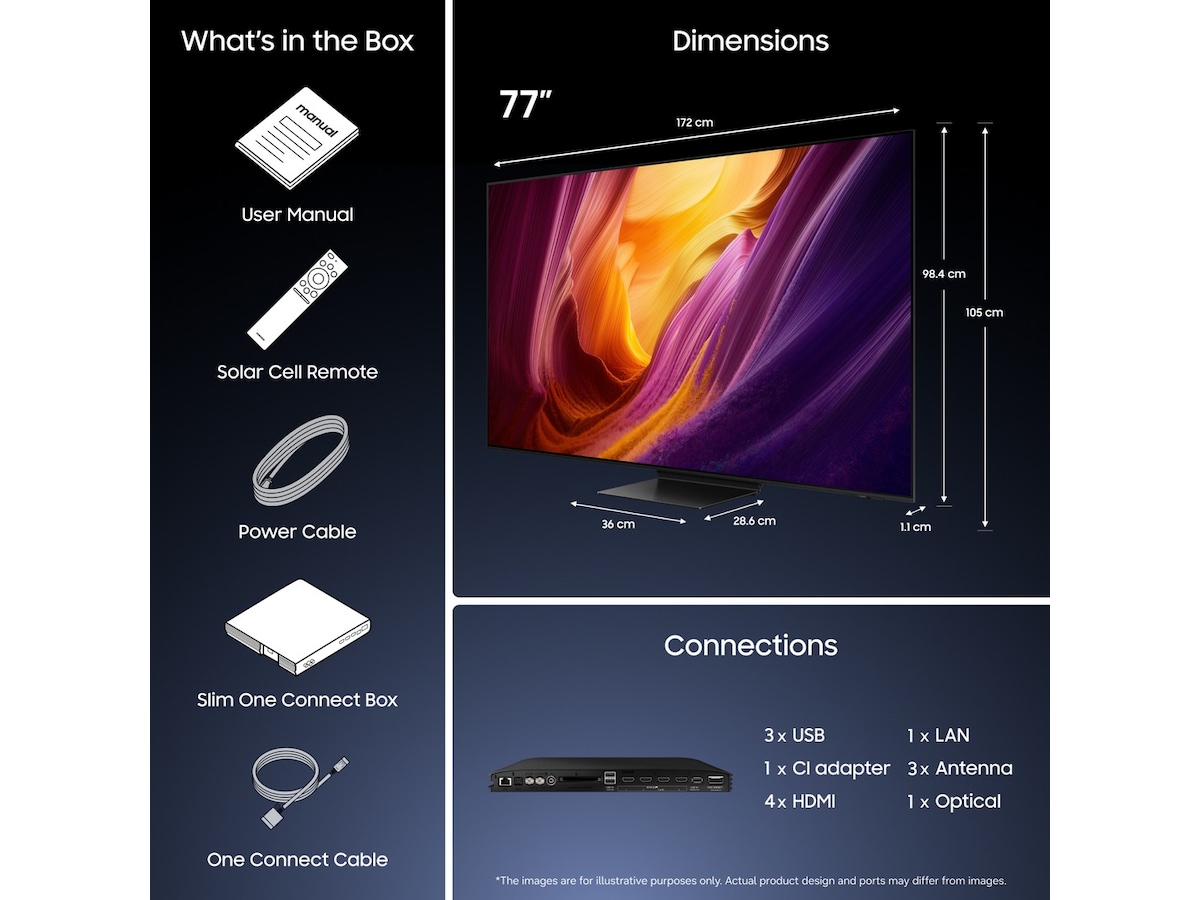 Samsung 77" S95H OLED 4K Smart-TV (2026) 70 - 79 tommer TV