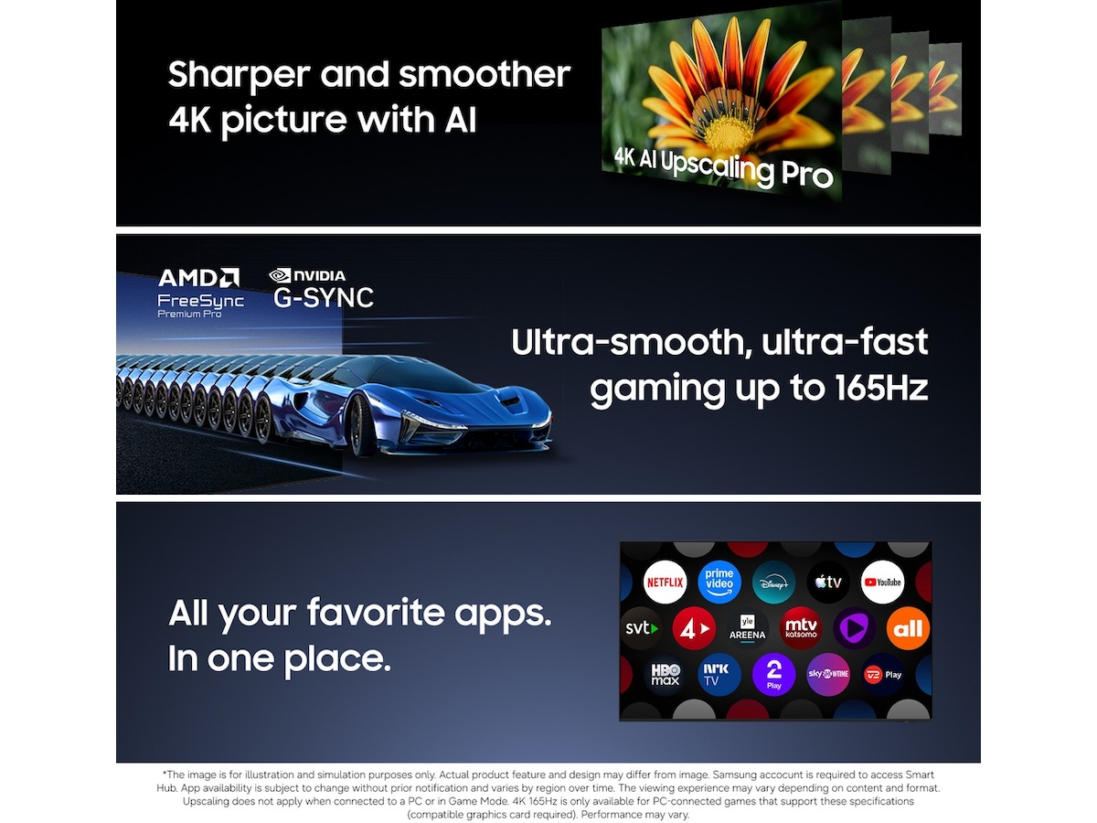 Samsung 83" S90H OLED 4K Smart-TV (2026) Over 80 tommer TV