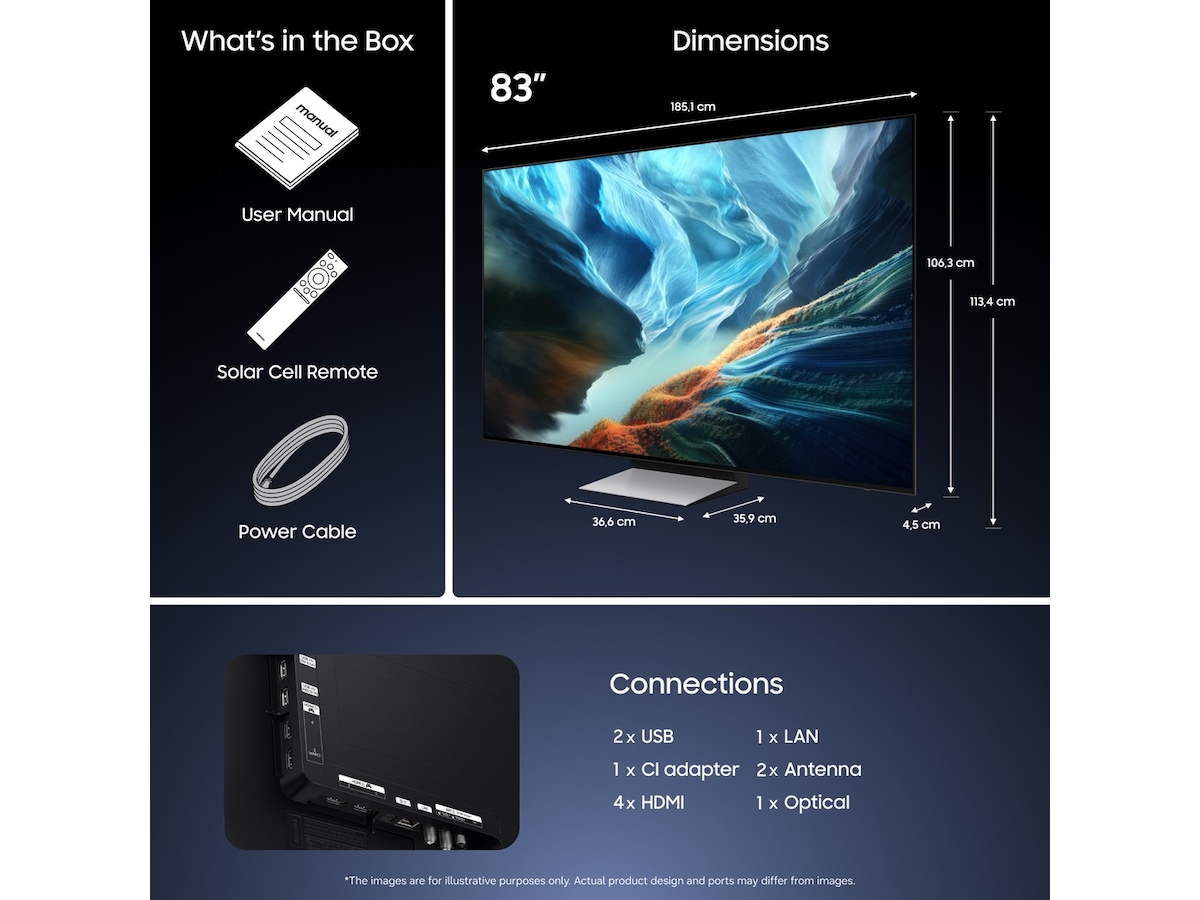 Samsung 83" S90H OLED 4K Smart-TV (2026) Over 80 tommer TV