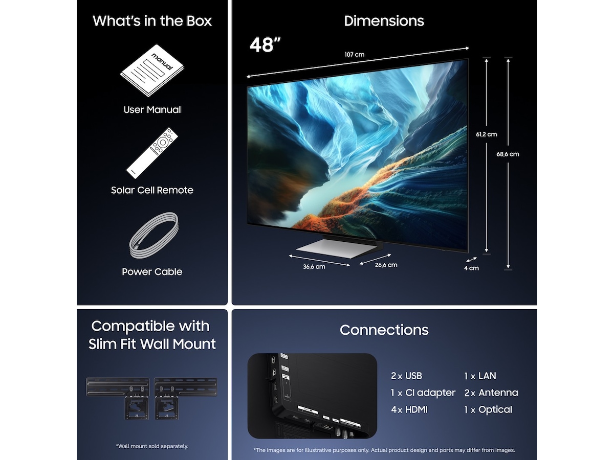 Samsung 48" S90H OLED 4K Smart-TV (2026) 20 - 49 tommer TV