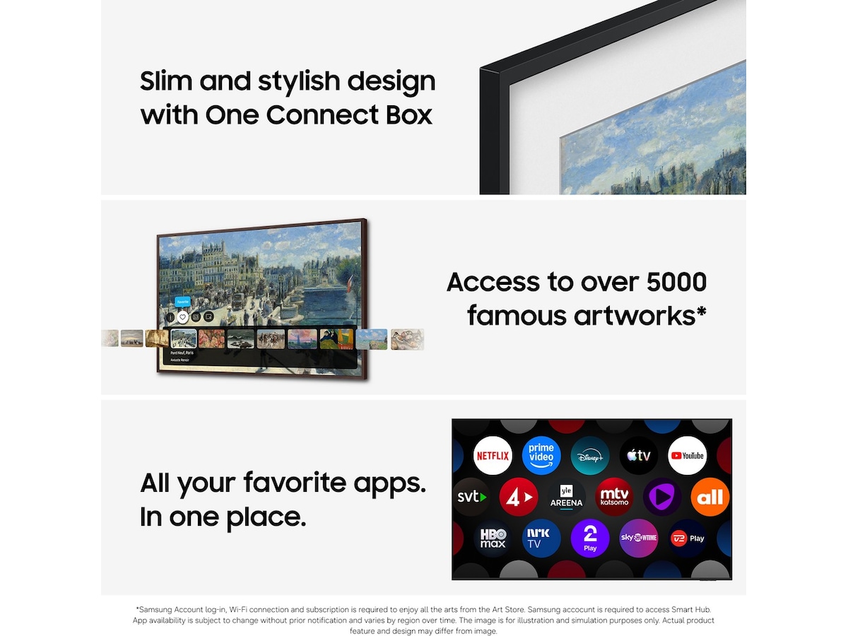 Samsung 55" The Frame QLED 4K Smart-TV (2026) 50 - 59 tommer TV