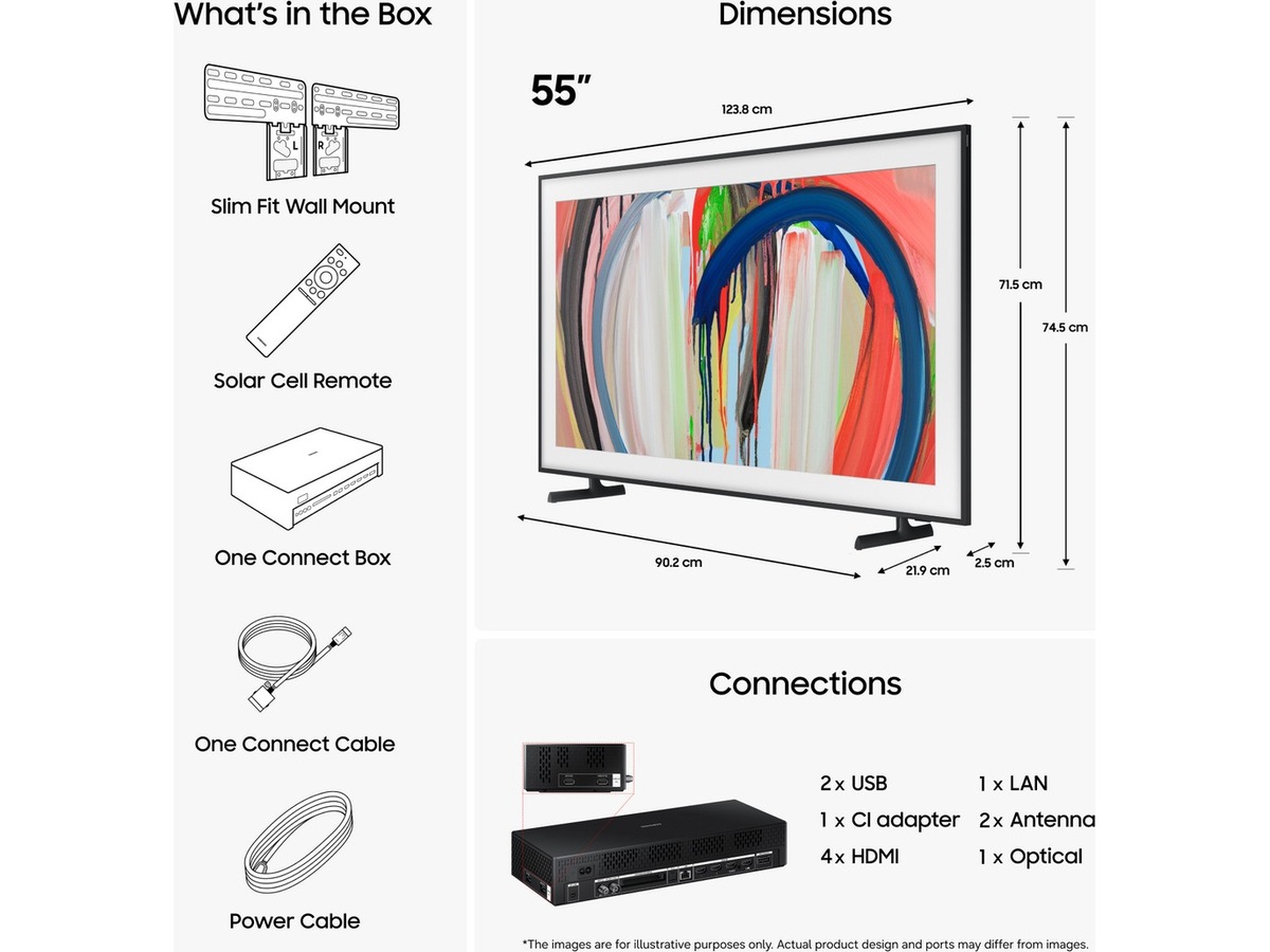 Samsung 55" The Frame QLED 4K Smart-TV (2026) 50 - 59 tommer TV