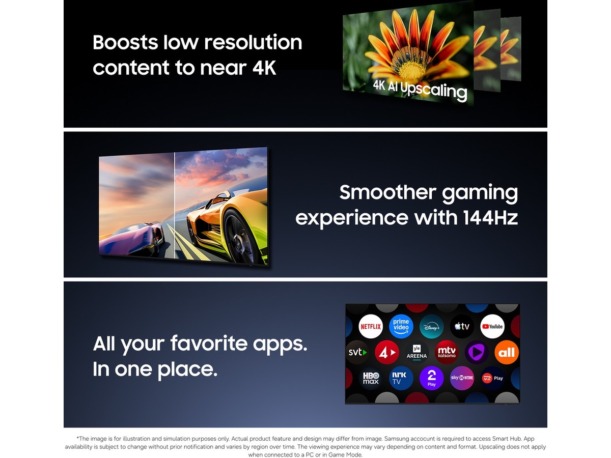 Samsung 75" R85H Micro RGB 4K Smart-TV (2026) 70 - 79 tommer TV