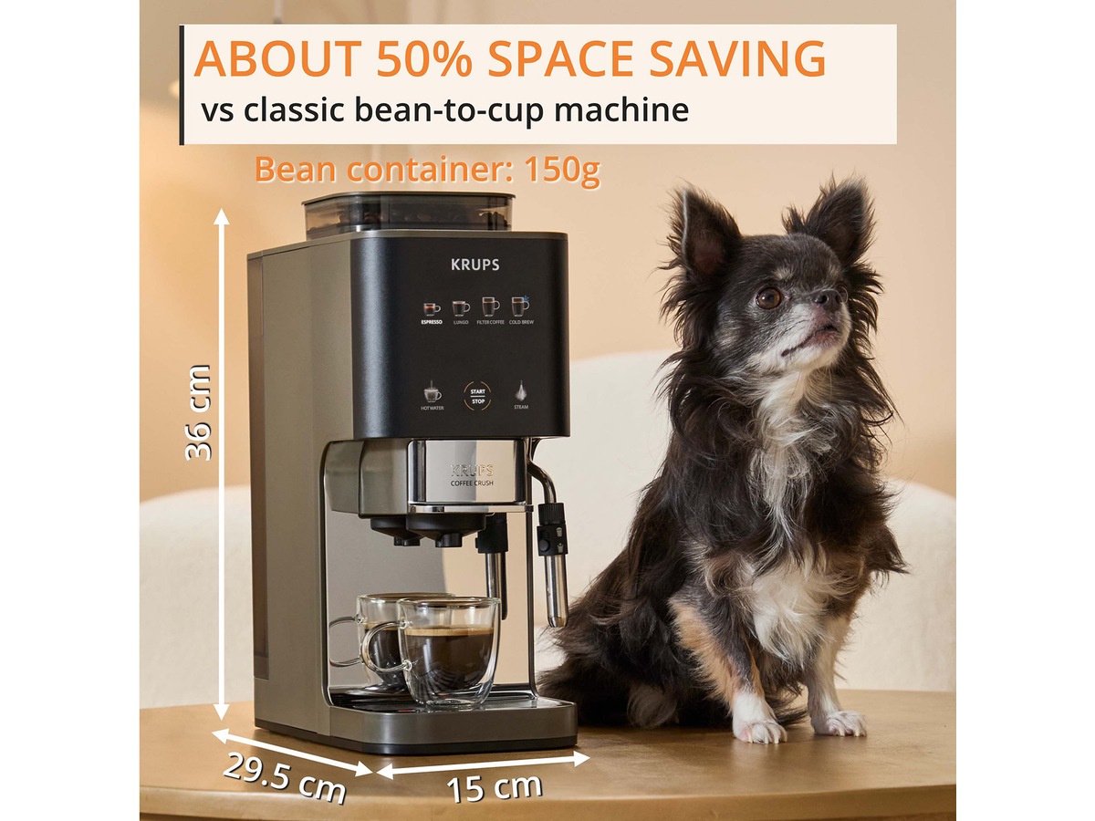 Krups Coffee Crush Experience automatisk espressomaskin 1,8 l SA403BE0 Espressomaskiner