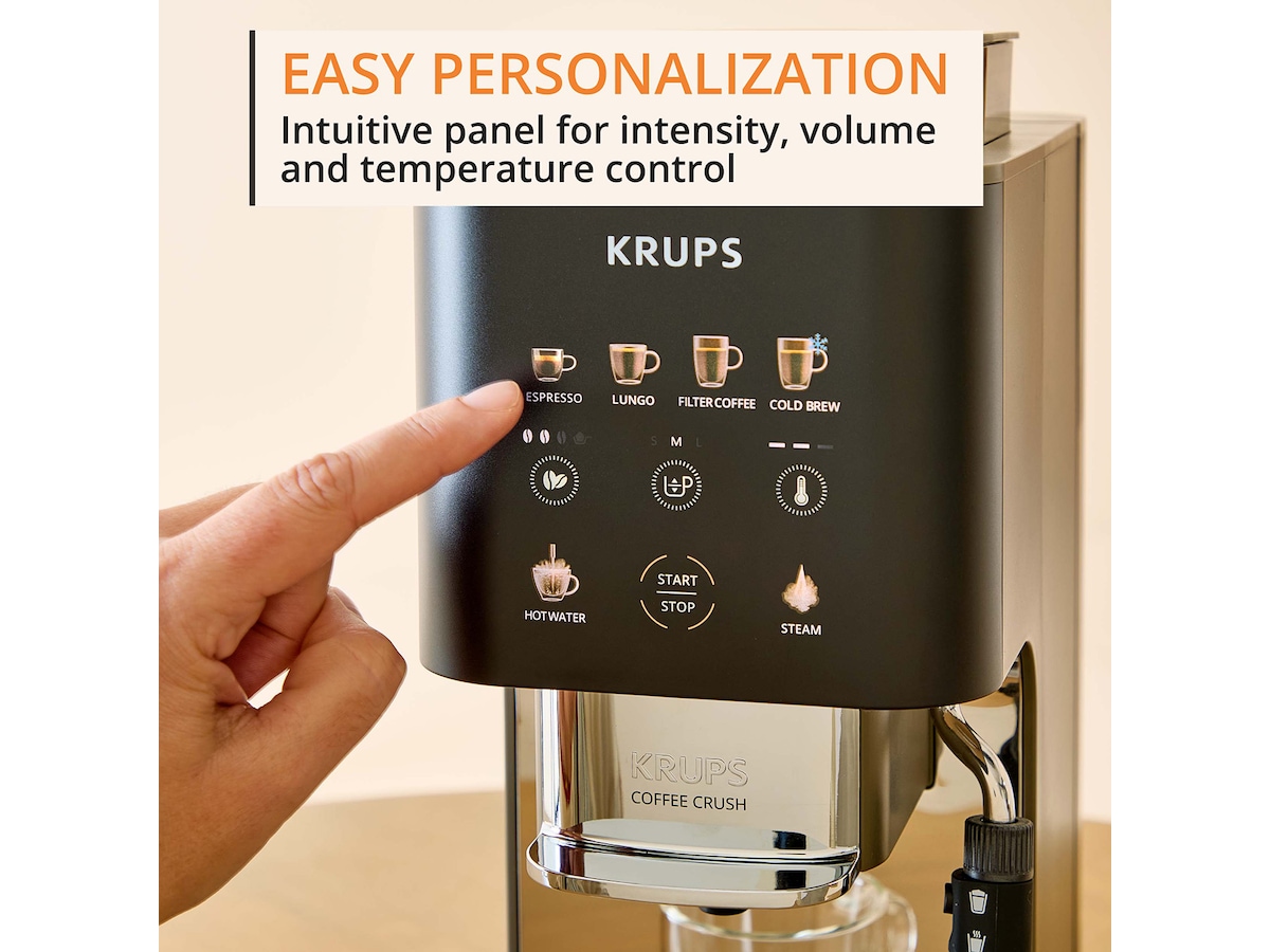 Krups Coffee Crush Experience automatisk espressomaskin 1,8 l SA403BE0 Espressomaskiner