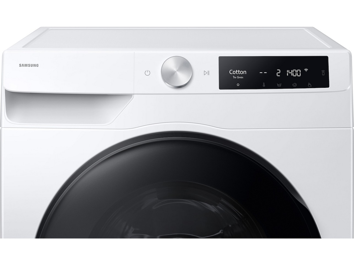 Samsung WD90DG6B85BEU3 Vask/tørk AI Wash 9 kg (hvit) Kombinert vaskemaskin og tørketrommel