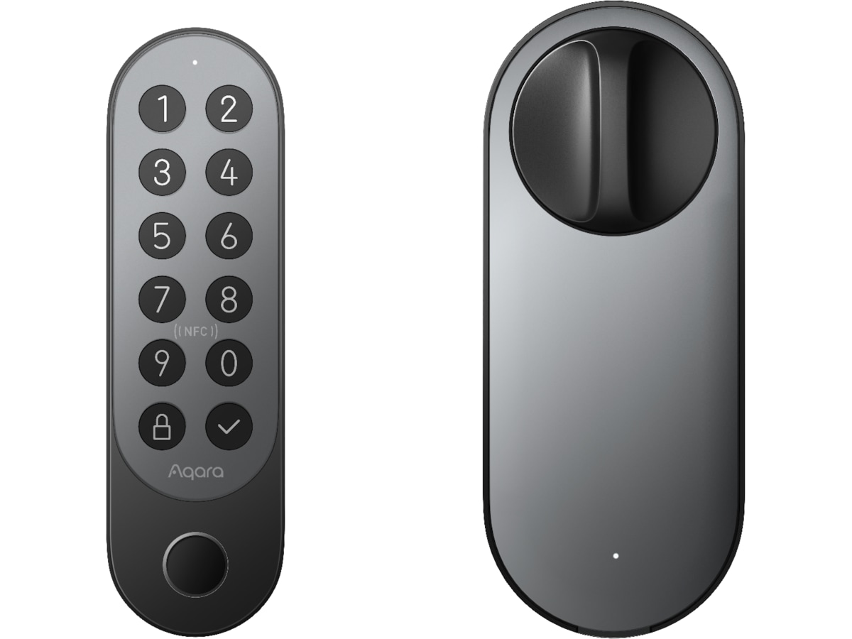 Aqara Smart Lock U200 Sett (sort) + Hub M3 og Doorbell Camera Hub G410 Elektronisk dørlås