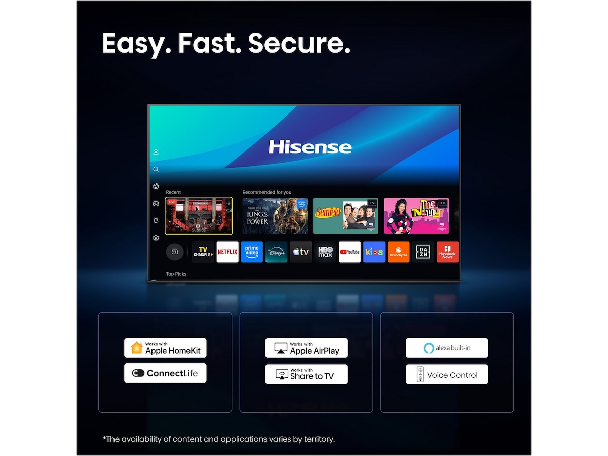 Hisense 65" U7S PRO MiniLED Smart-TV 60 - 69 tommer TV