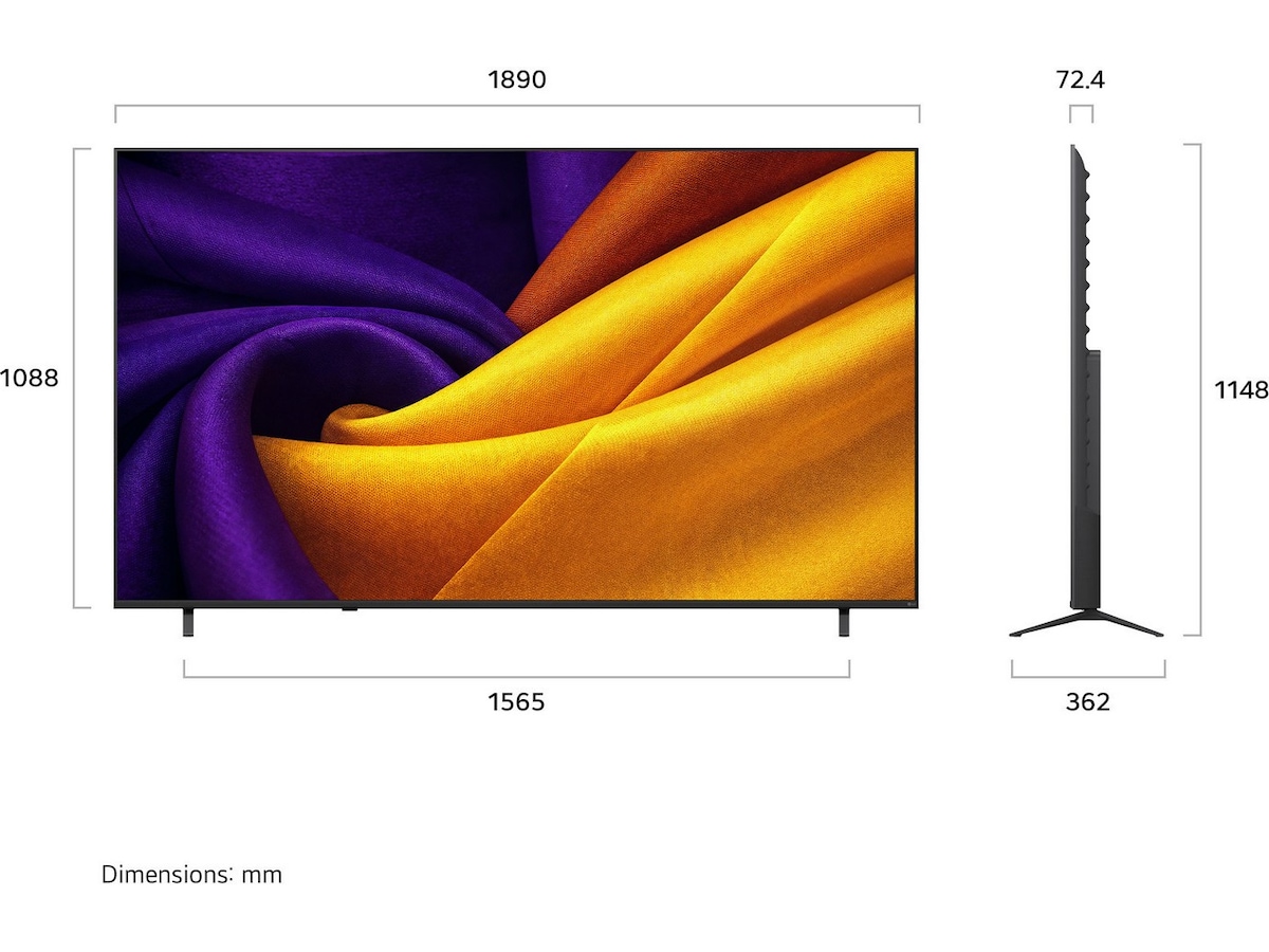 LG 85" NU90 Nano UHD Smart-TV (2026) Over 80 tommer TV